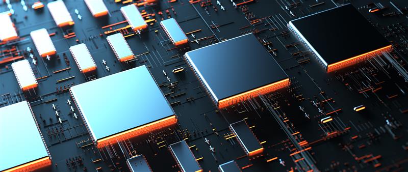 A close up of a circuit board